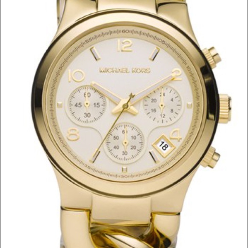 Michael Kors Gold Chain Bracelet Watch